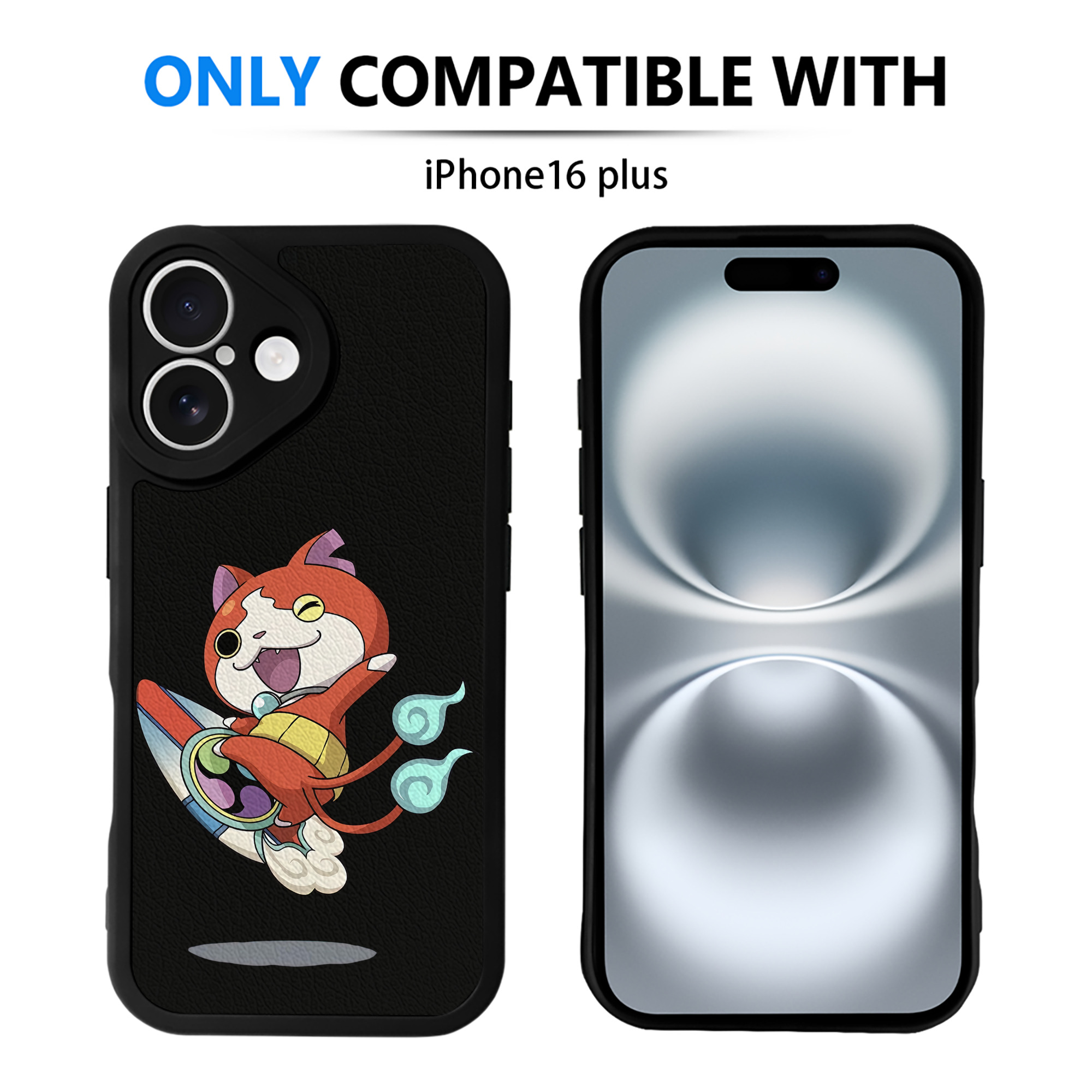 妖怪ウォッチ Yo-kai Watch 【iPhone 16シリーズ対応】シリコンスマホケース（レザー調） 材質：シリコン